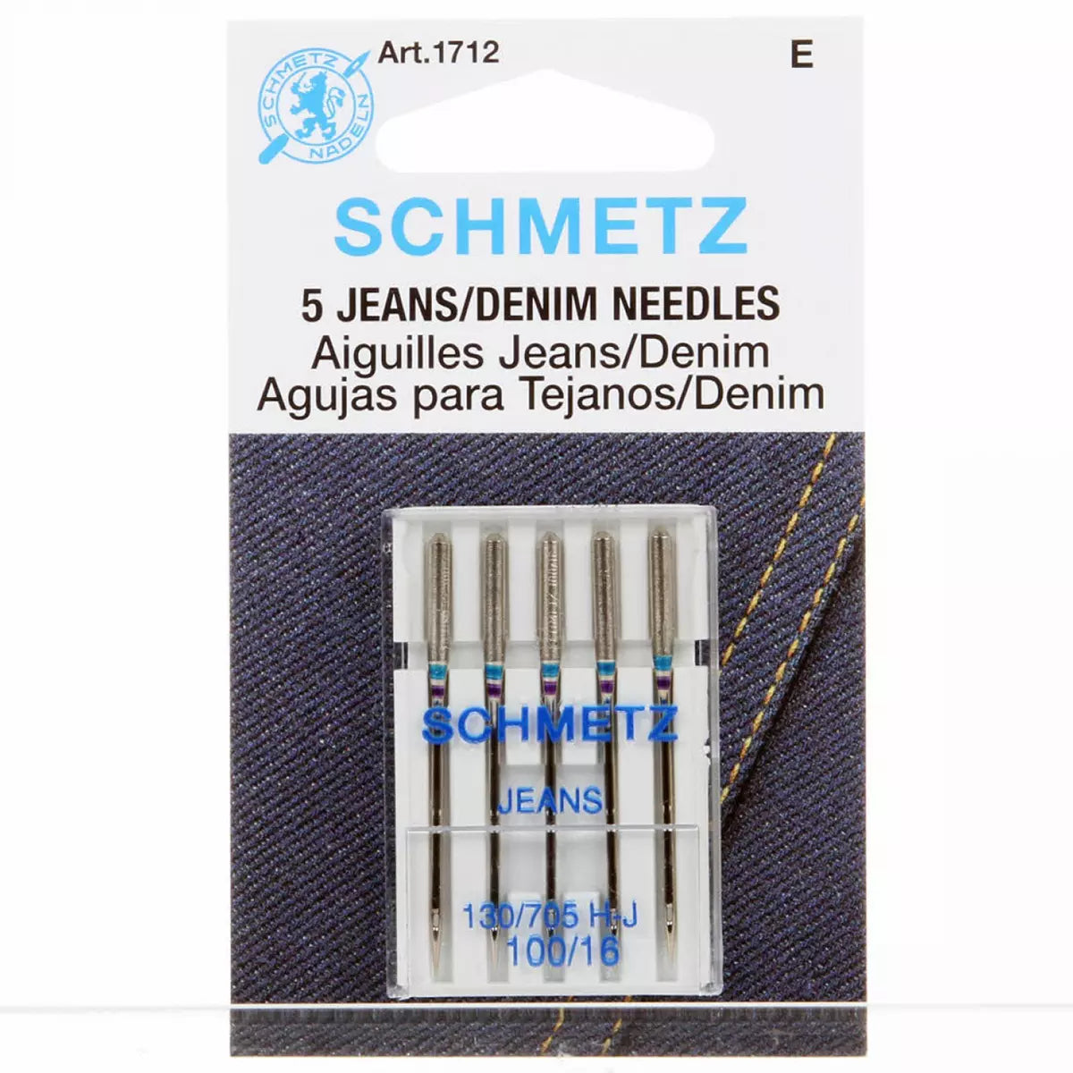 Schmetz Jeans Denim Machine Needles 100/16