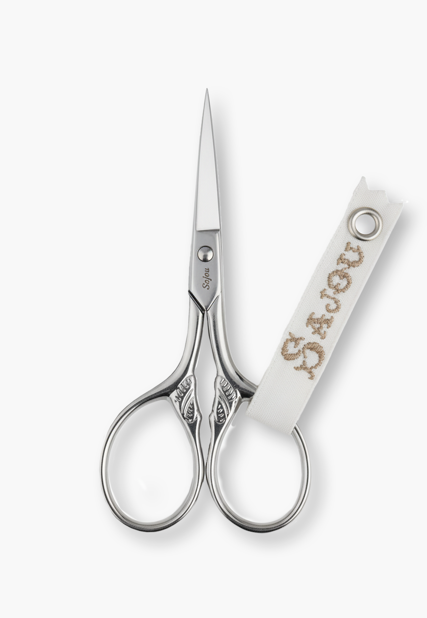 Maison Sajou Nickel-Plated Courcy Model Embroidery Scissors