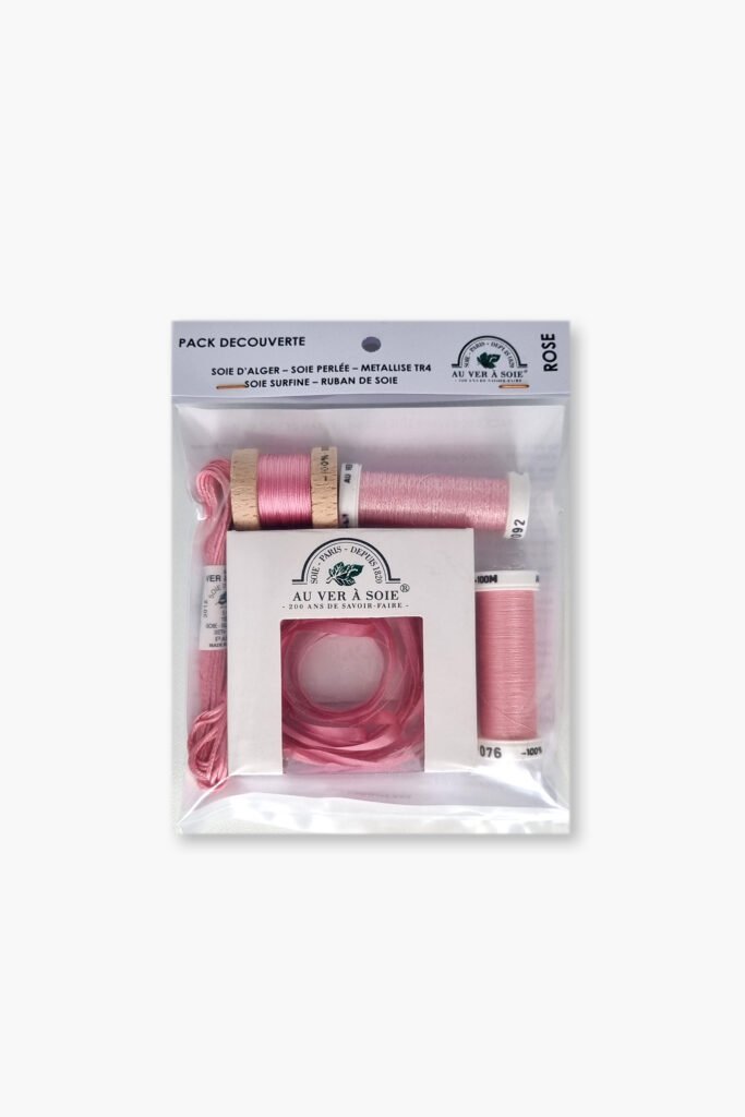 Au Ver à Soie Discovery Pack – Rose – Mixed Threads Set