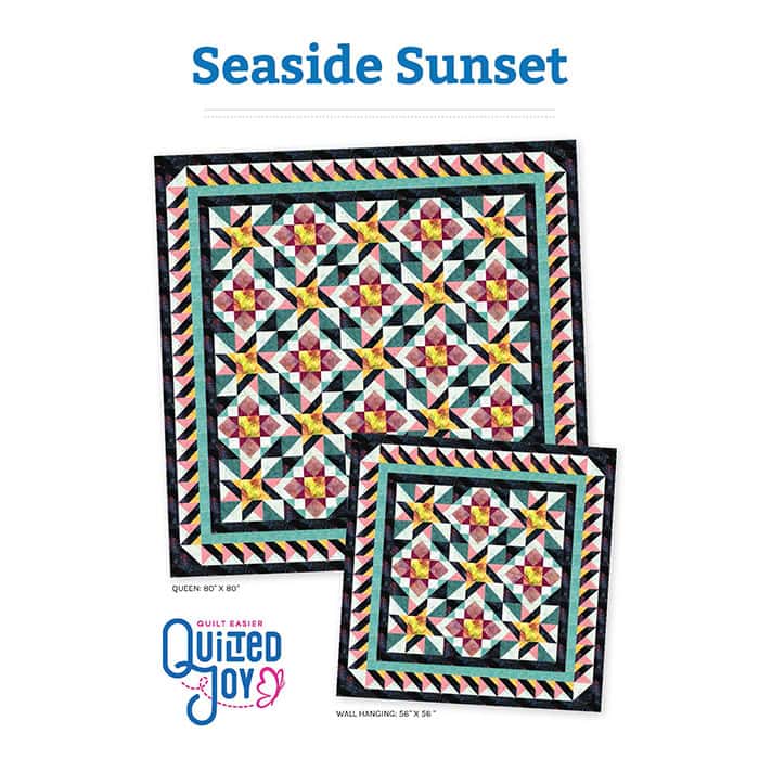 Quilt Fairy Patterns: Seaside Sunset Quilt Pattern Digital File