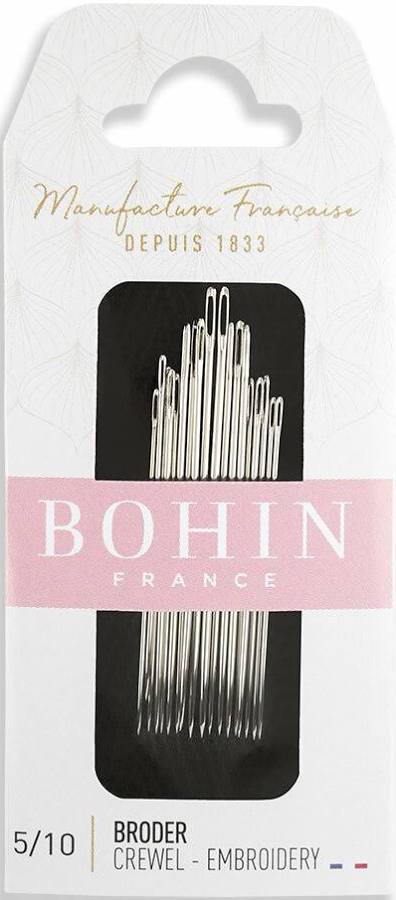Bohin Embroidery Needles - Assorted Sizes 5-10
