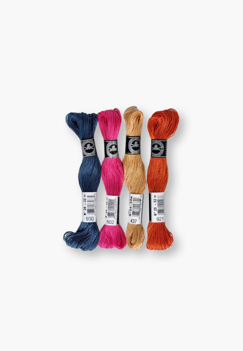DMC Cotton à Broder 25 – Spiced Chai Set – 4 Embroidery Skeins