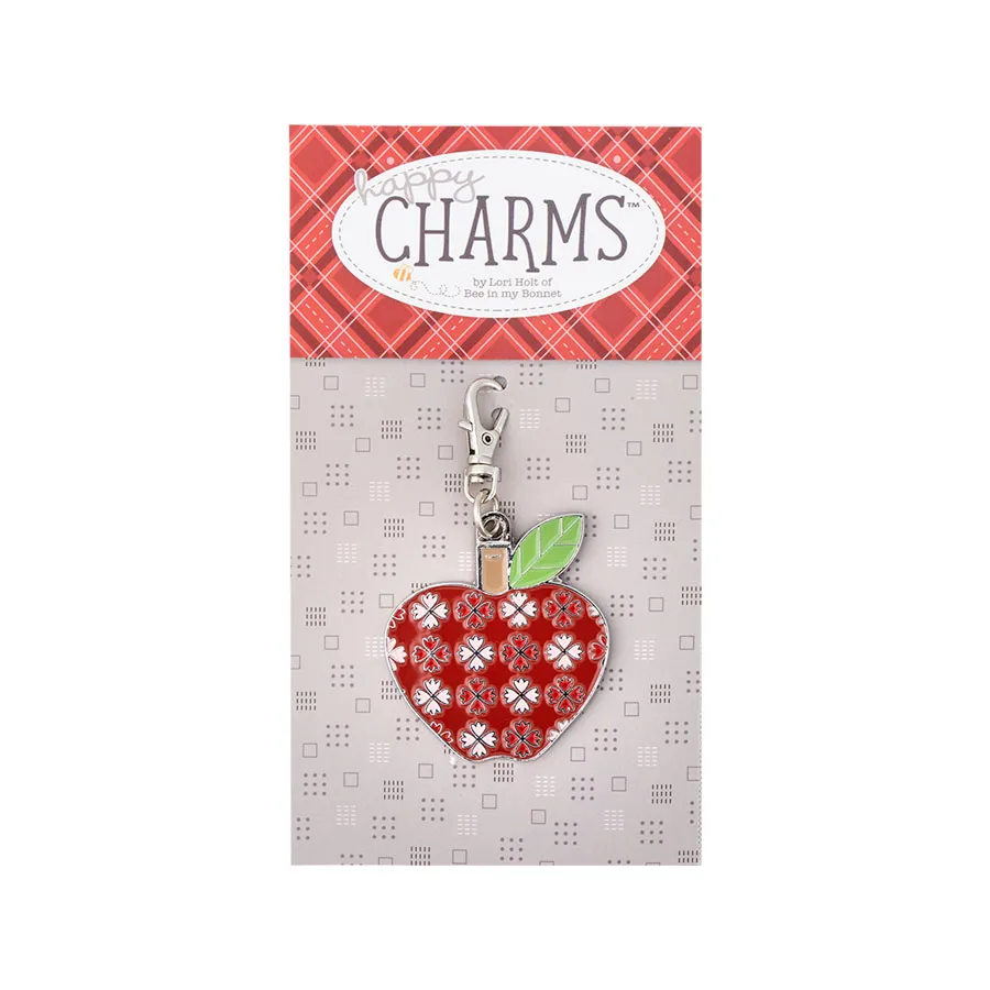 Autumn Apple Enamel Happy Charm #ST-34992