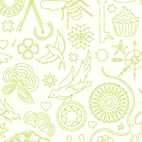 Sun Print Luminance A-9256-L2 Moss Embroidery