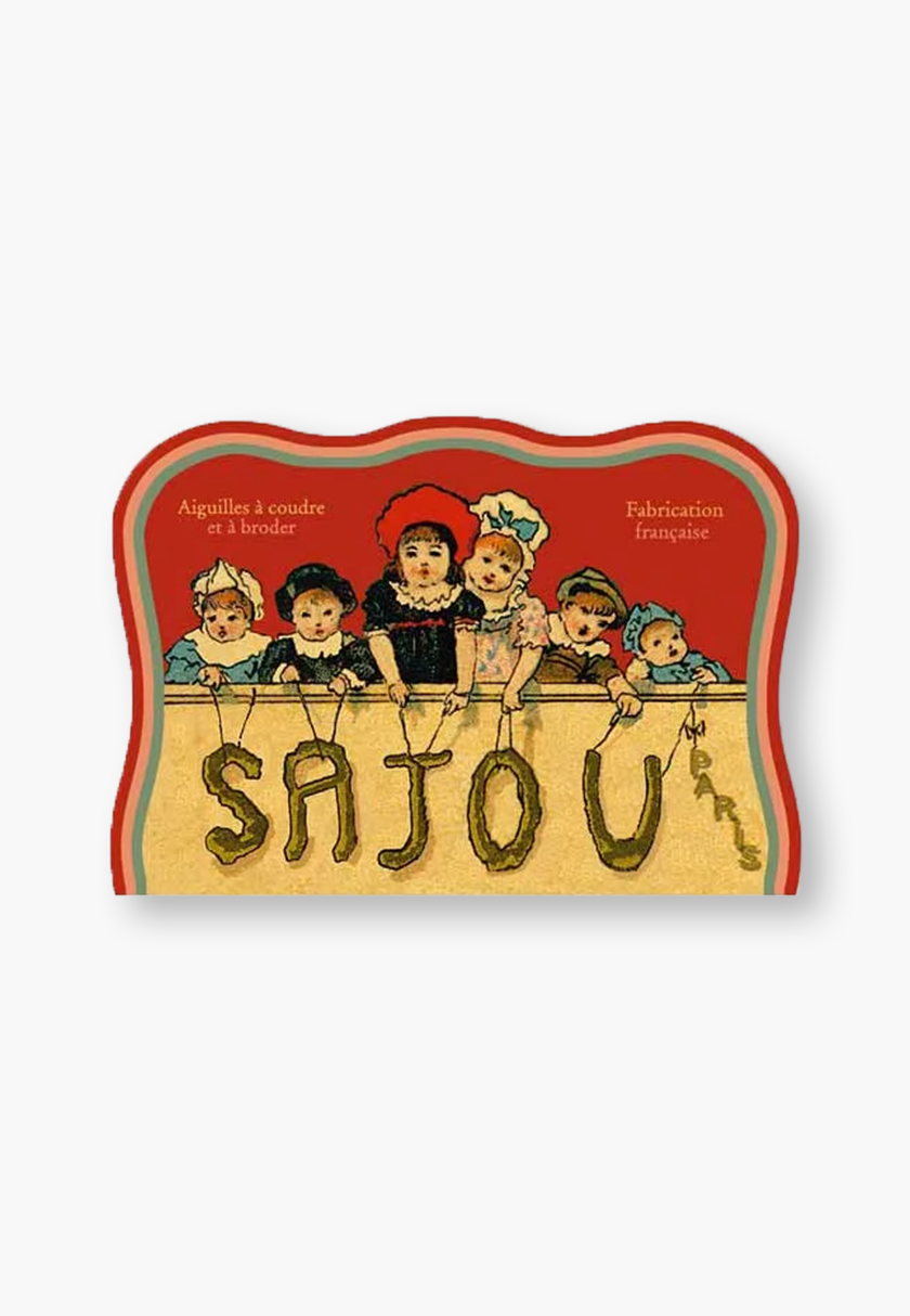 Maison Sajou – 40 aghi da ricamo e da cucito, cartellina Plomeur