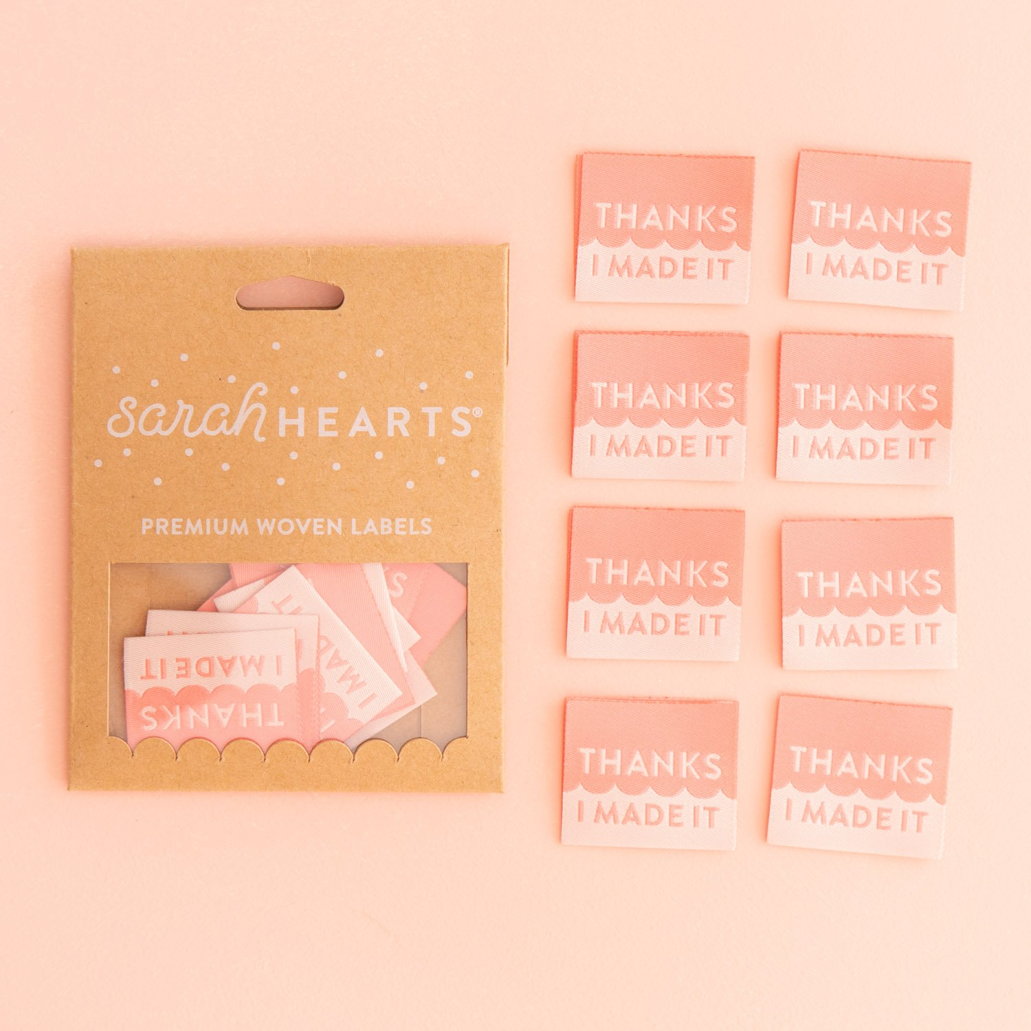 THANKS I MADE IT QUILT TAGS - SARAH HEARTS