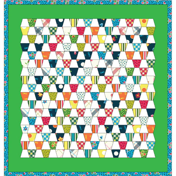 Tumbler English Paper Piecing Quilt Pattern and Paper by Paper Pieces