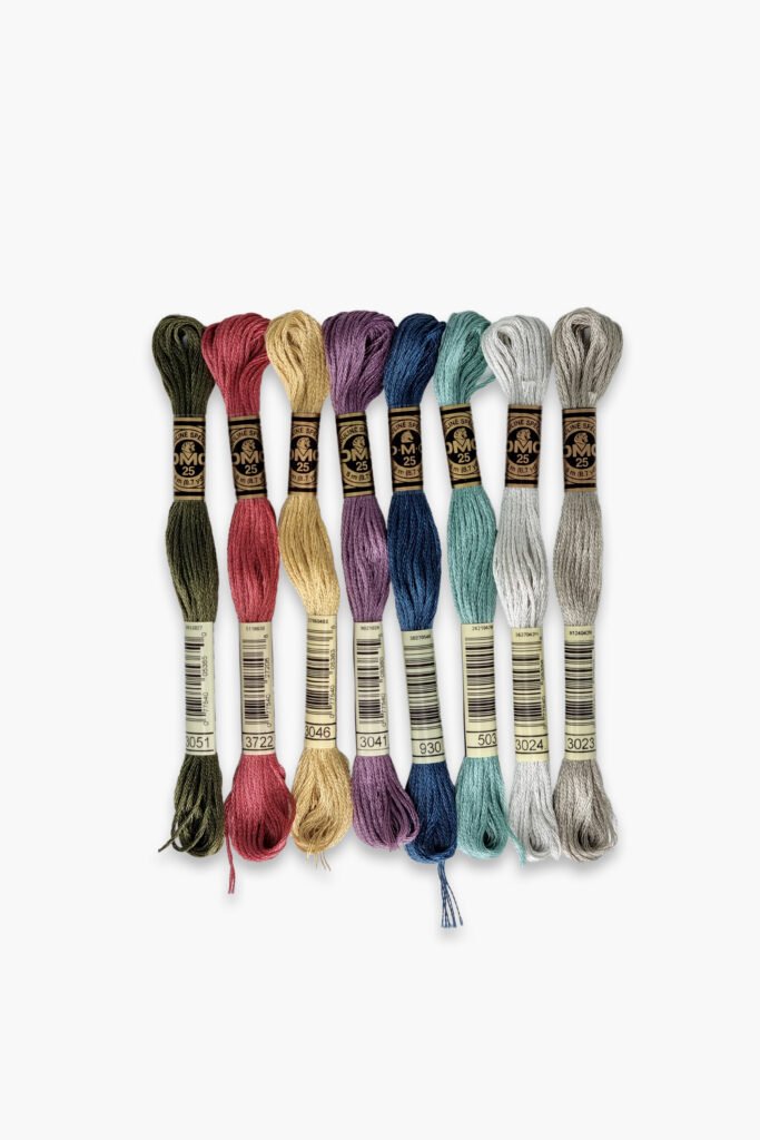 DMC Mouliné Spécial 117 – Tuscan Colors Set – 8 Embroidery Skeins
