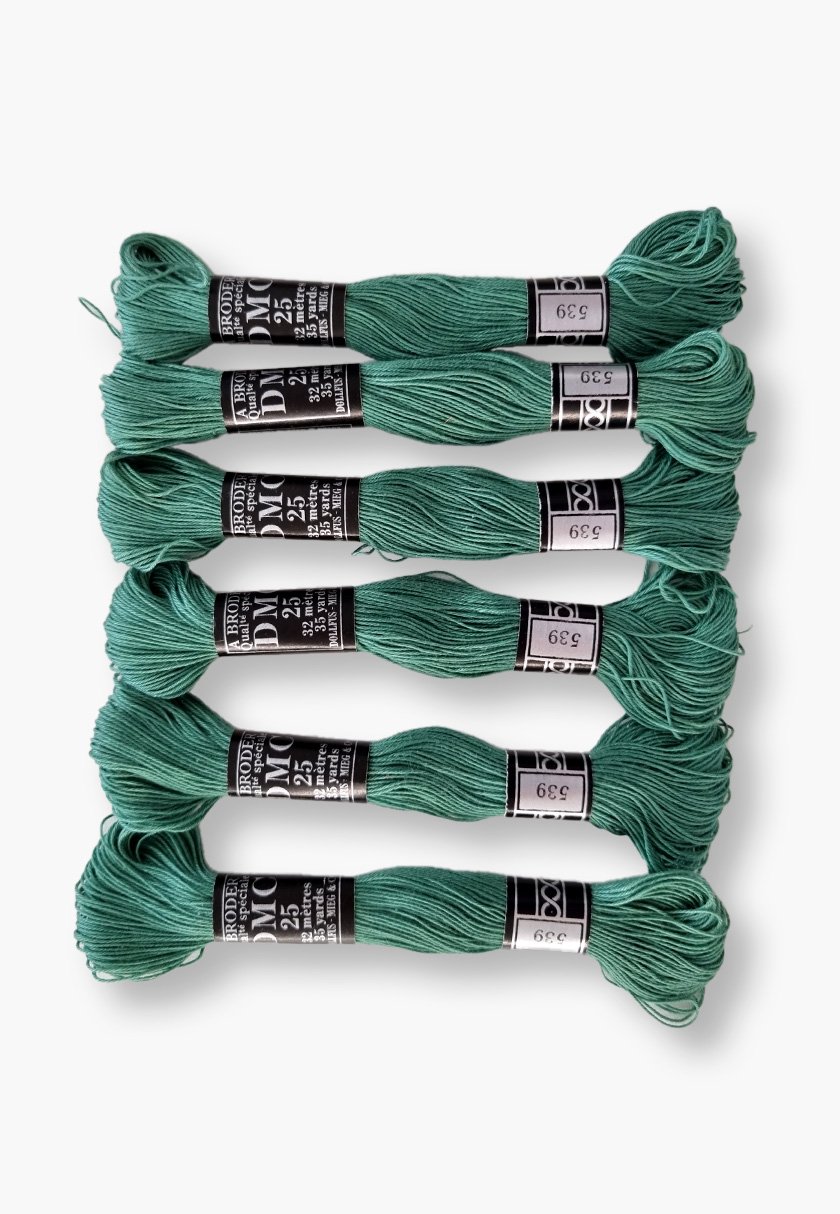 DMC À Broder 25 – Colour 539 – 6 Vintage Skeins – Dollfus Mieg & Cie
