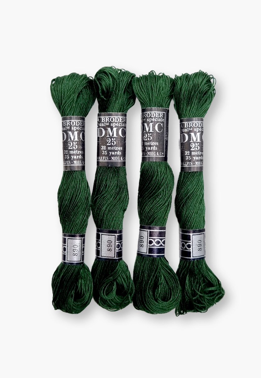 DMC À Broder 25 – Colour 890 – 4 Vintage Skeins – Dollfus Mieg & Cie