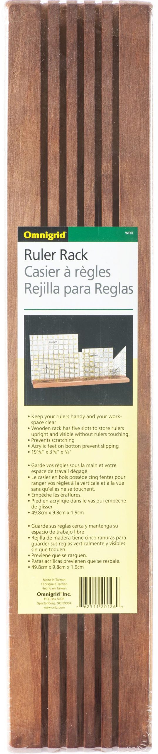 Omnigrid Wooden Ruler Rack