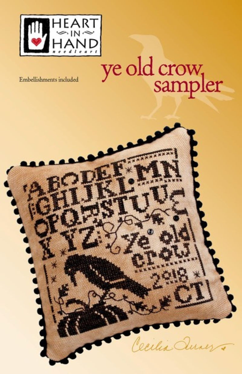 Ye Old Crow Sampler by Heart In Hand Needleart