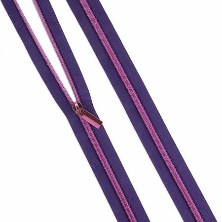 MOONFLOWER #5 NYLON TULA PINK COIL ZIPPER