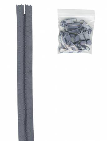 Zipper by the Yard - Gunmetal